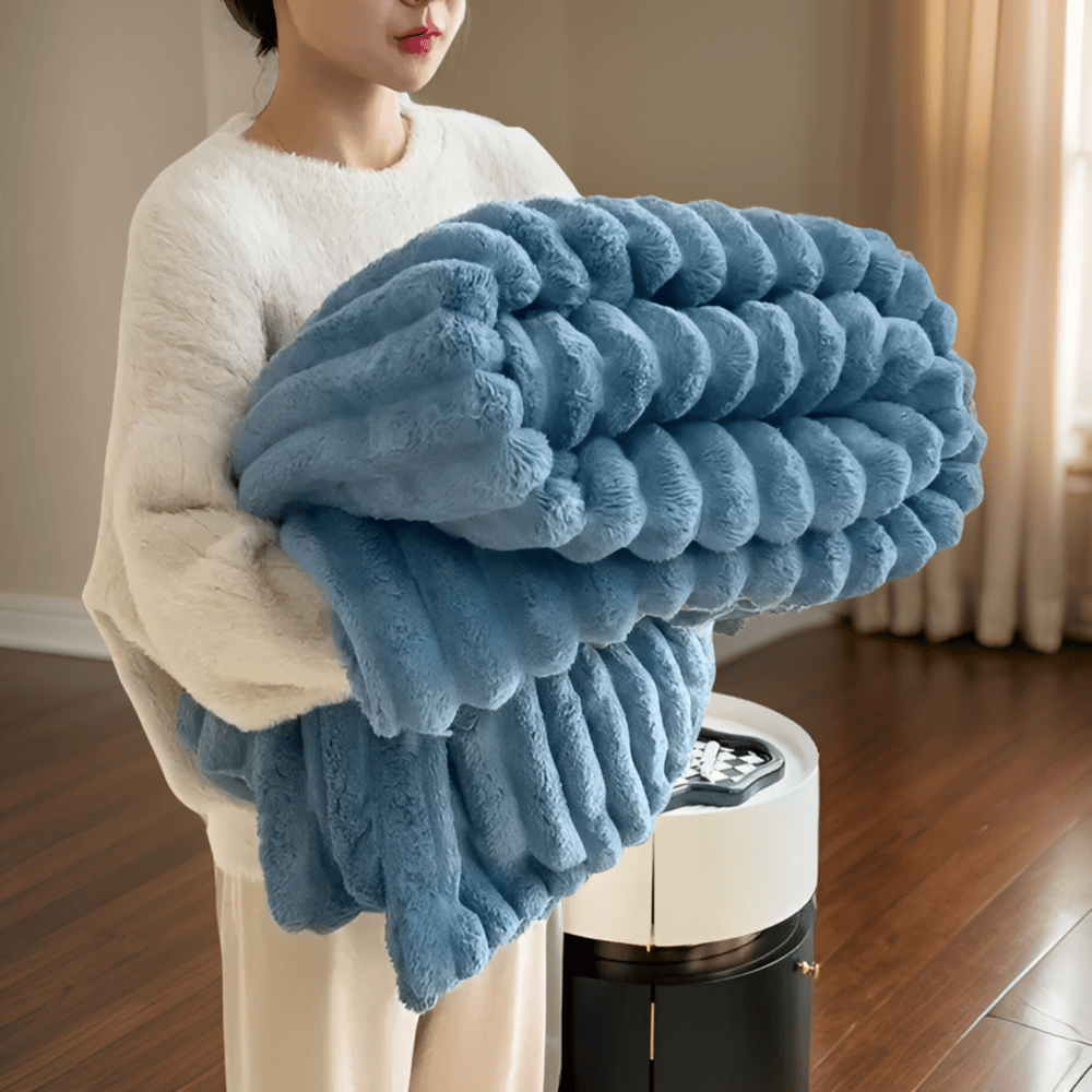 Pluche Winter Deken – Zachte Fleece Plaid voor Bank en Woonkamer | Oase Wonen