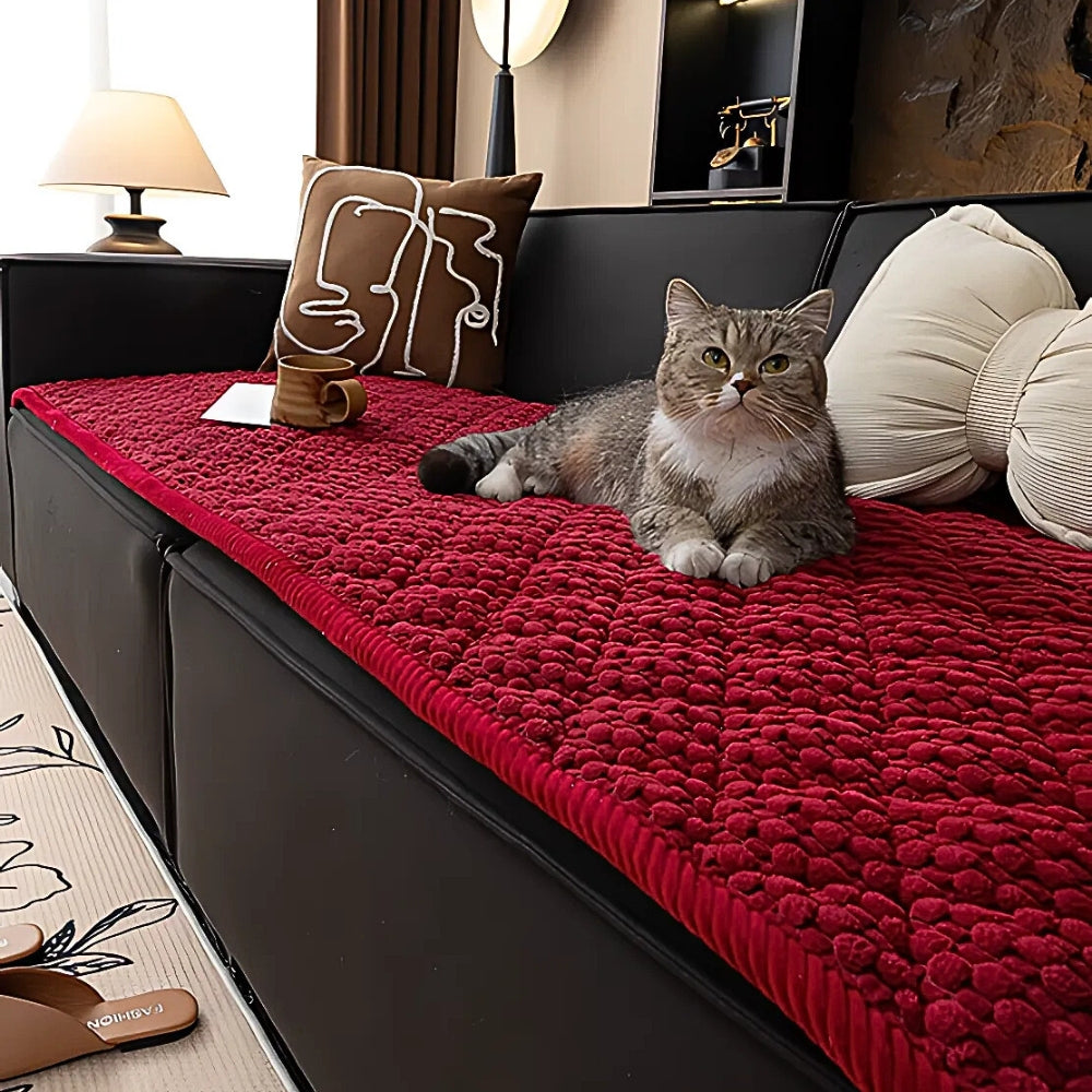 Gewatteerde Bankhoes met Anti-Slip – Beschermt tegen Huisdieren | Oase Wonen