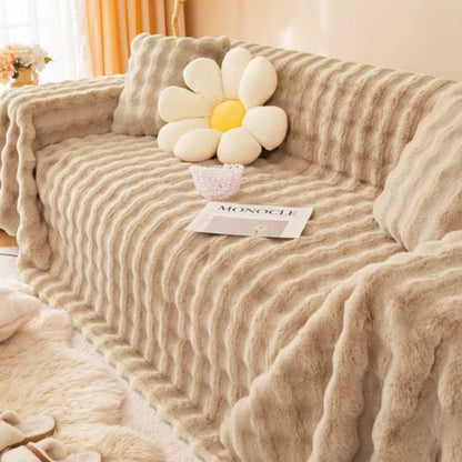 Pluche Nepbont Sofahoes – Zachte Stretch Bankdeken | Oase Wonen