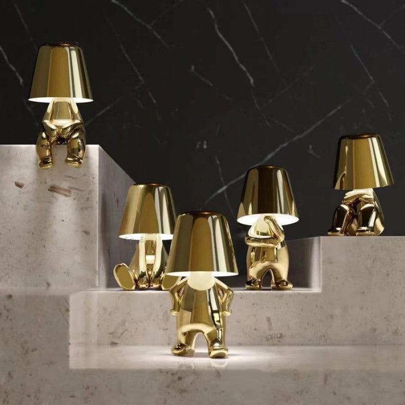 speelse tafellamp met uniek artistiek ontwerp en dimbaar licht – perfecte decoratie voor woonkamer, slaapkamer of bureau
