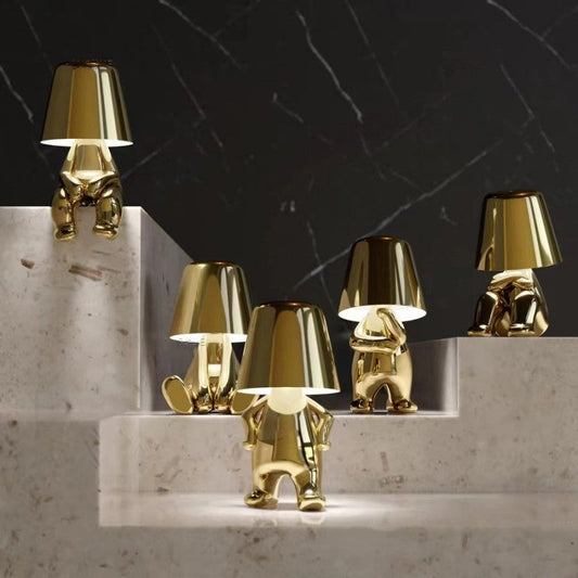 speelse tafellamp met uniek artistiek ontwerp en dimbaar licht – perfecte decoratie voor woonkamer, slaapkamer of bureau