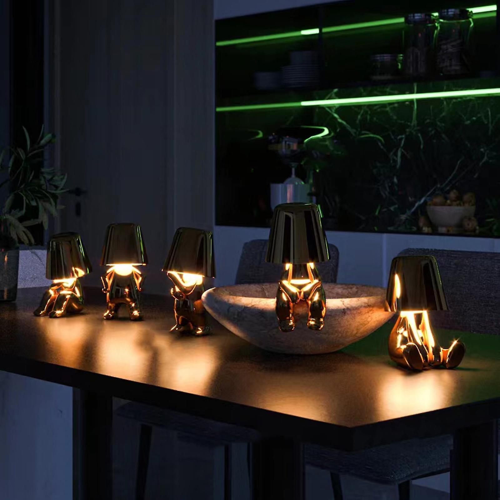 speelse tafellamp met uniek artistiek ontwerp en dimbaar licht – perfecte decoratie voor woonkamer, slaapkamer of bureau