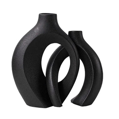 CeramiLuxe Vazen Set – Keramische boho chic vaas