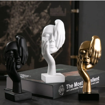 Elegante gezicht sculptuur decoratie