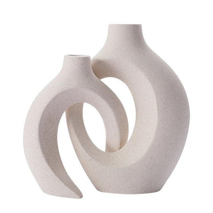 CeramiLuxe Vazen Set – Keramische boho chic vaas