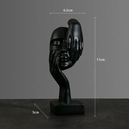 Elegante gezicht sculptuur decoratie