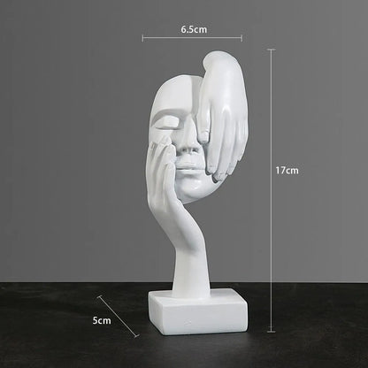 Elegante gezicht sculptuur decoratie
