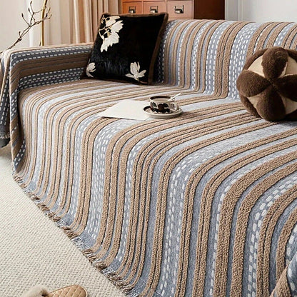 Boho Plaid Bankhoes – Zachte Microvezel voor Stoel en Bank | Oase Wonen