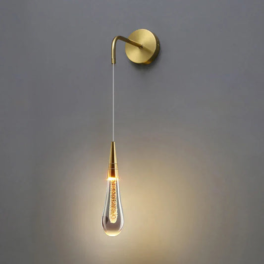 Kristallen druppel wandlamp - Verfijnde verlichting, tijdloze charme