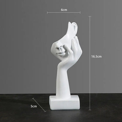 Elegante gezicht sculptuur decoratie