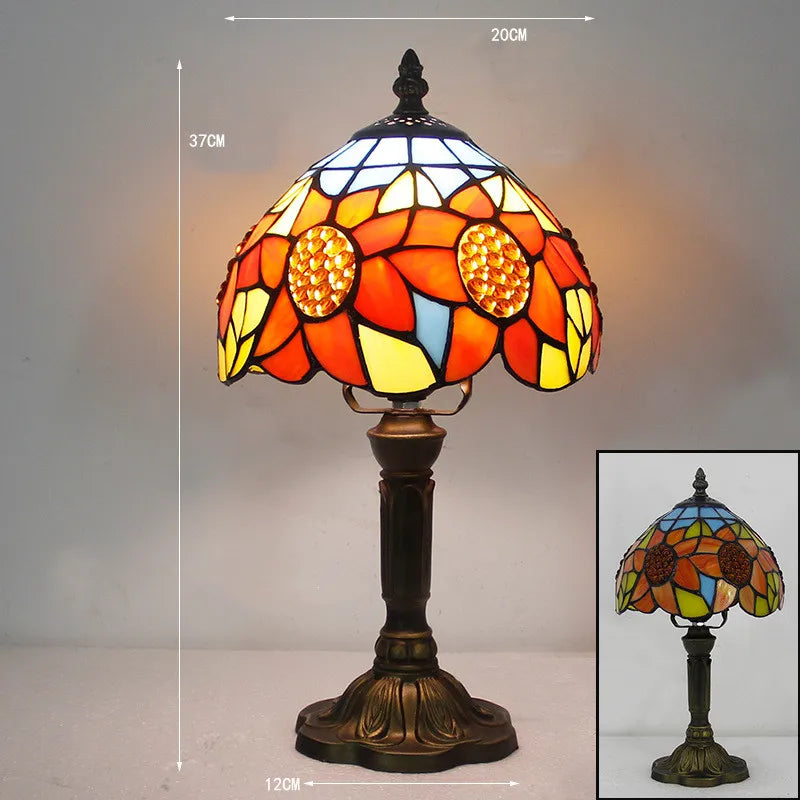 ColorGlow – Tiffany Bureaulamp met magische kleuren