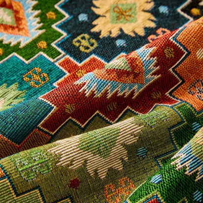 Zahara Kilim Bankkleed – Geometrisch Tribal Patroon voor je Bank | Oase Wonen