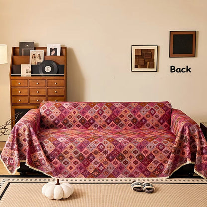 Zahara Kilim Bankkleed – Geometrisch Tribal Patroon voor je Bank | Oase Wonen
