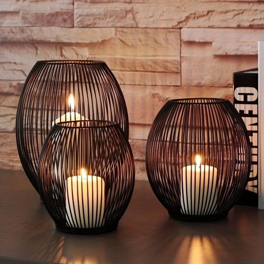 Aurora Light Kaarshouders set – Sfeervolle warmte in stijl