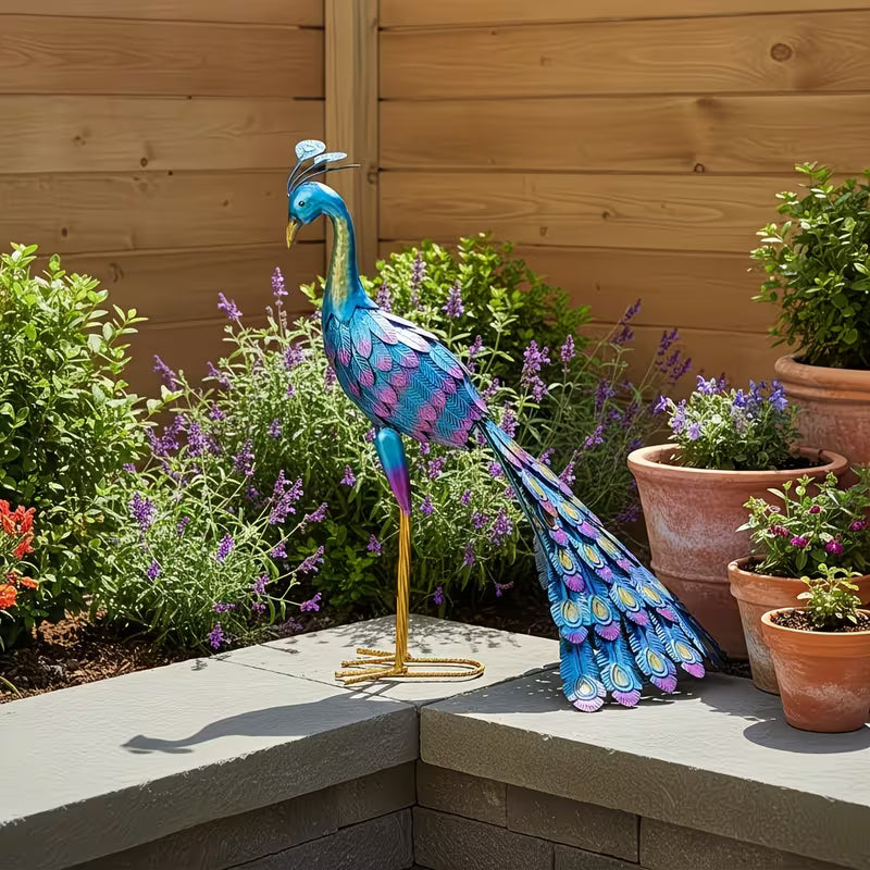 PauwPracht™ – Metalen Tuinpauw