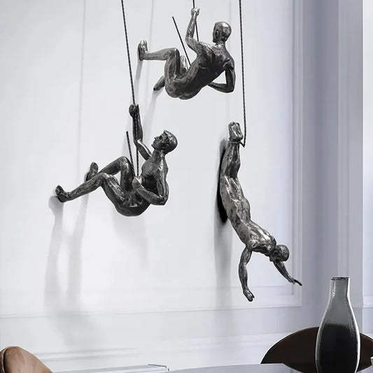 ClimbForm  - Creatieve klimmende man muurdecoratie set