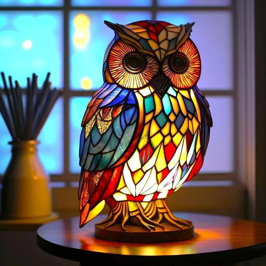 Kleurrijke dieren ornament lamp