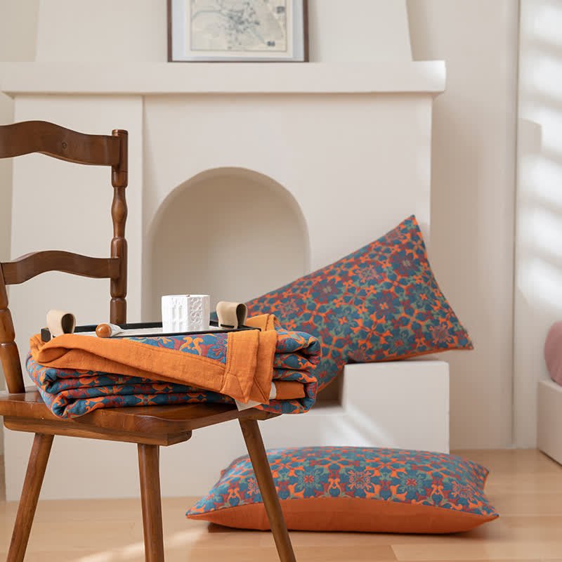 Valencia Gelaagde Katoenen Quilt | Oase Wonen