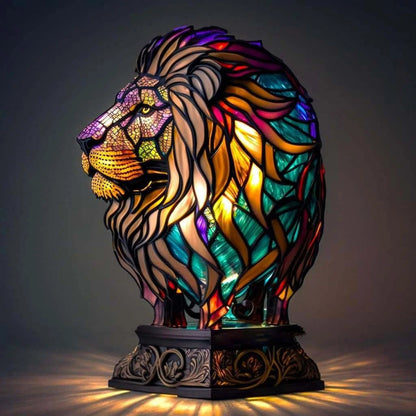 Kleurrijke dieren ornament lamp