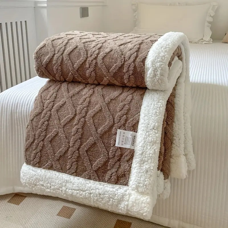 Sherpa Fleece Deken – Zacht & Warm voor op de Bank | Oase Wonen