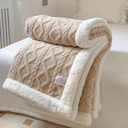 Sherpa Fleece Deken – Zacht & Warm voor op de Bank | Oase Wonen