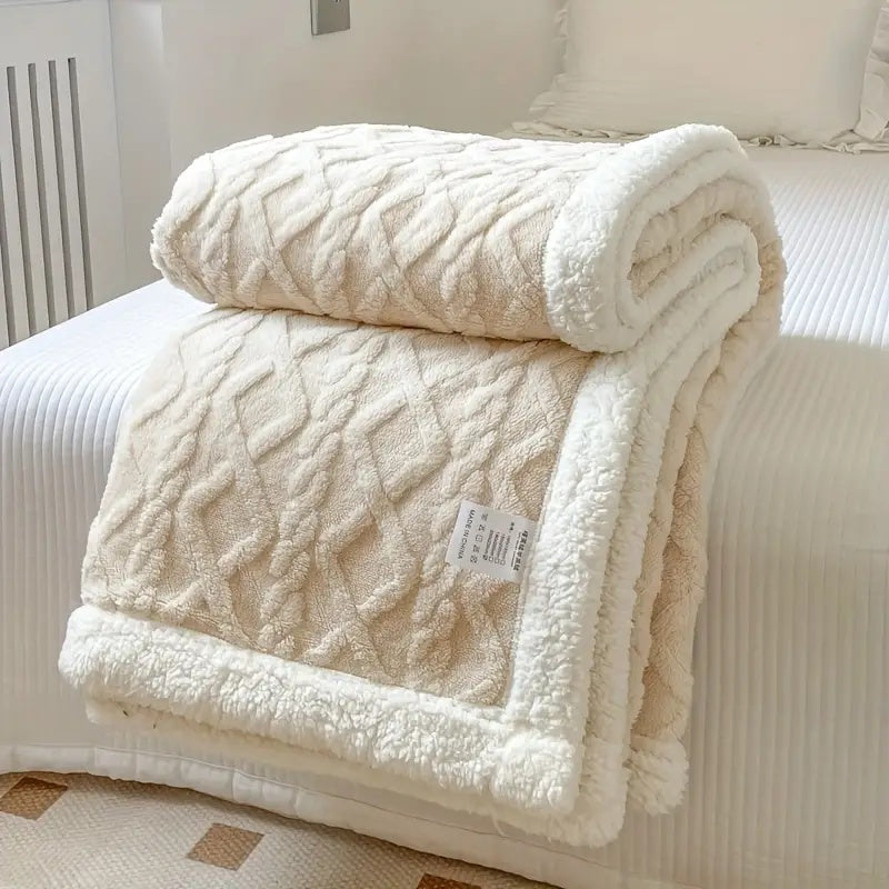 Sherpa Fleece Deken – Zacht & Warm voor op de Bank | Oase Wonen
