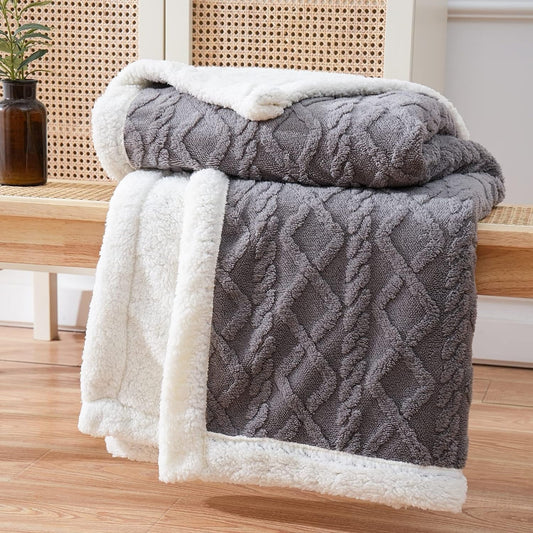 Sherpa Fleece Deken – Zacht & Warm voor op de Bank | Oase Wonen