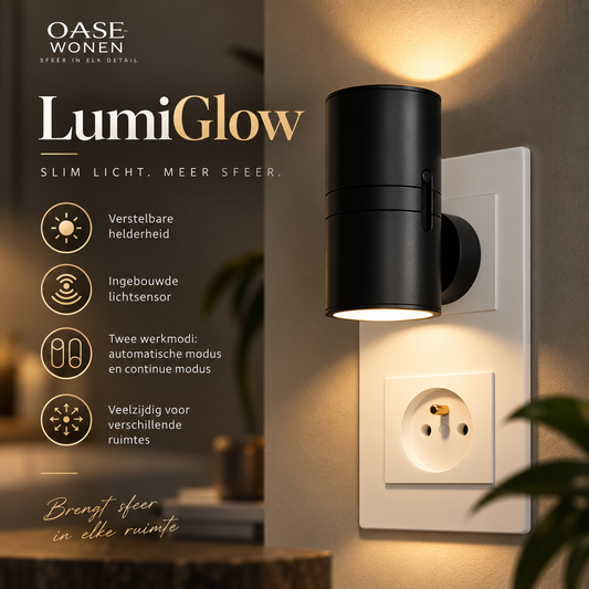 LumiGlow - Moderne plug-in stekkerlamp