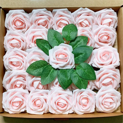 Rozenlicht – Schuimrozen voor Tijdloze Decoratie (1 set, 10 stuks)