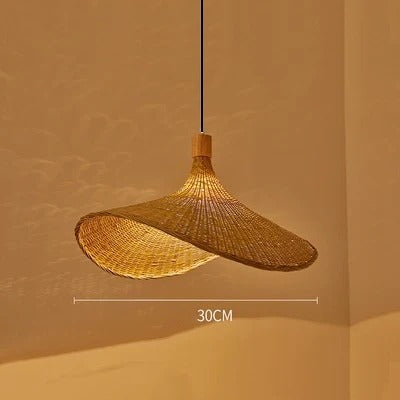Handgeweven Sombrero Bamboe Hanglamp