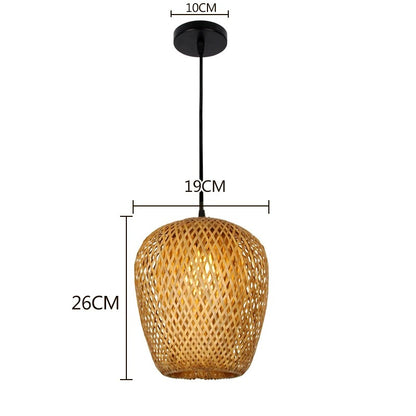 Bambi - Handgeweven Bamboe Hanglamp Oosterse sfeer