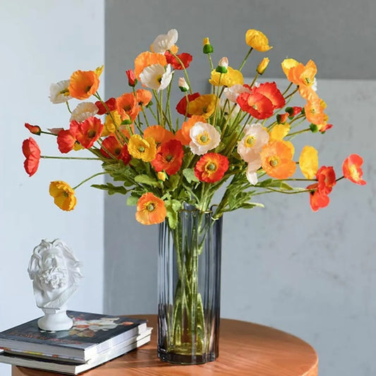 Zomerbloei Klaproosboeket – Sierbloemen met Zijdezachte Glans
