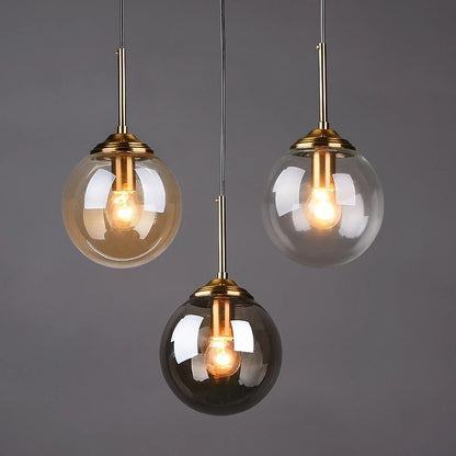 Stijlvolle Nordic LED Hanglamp – Glas & Metaal voor een luxe sfeer