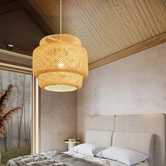 Handgeweven Bamboe Hanglamp