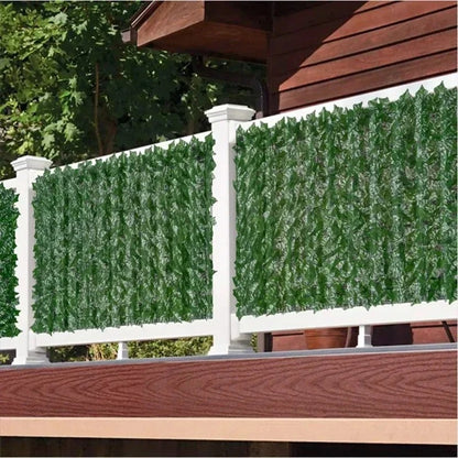 Kunst Ivy Hedge – Groene Bladpanelen voor Privacy en Sfeervolle Decoratie
