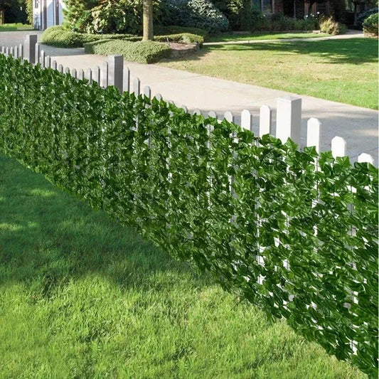 Kunst Ivy Hedge – Groene Bladpanelen voor Privacy en Sfeervolle Decoratie