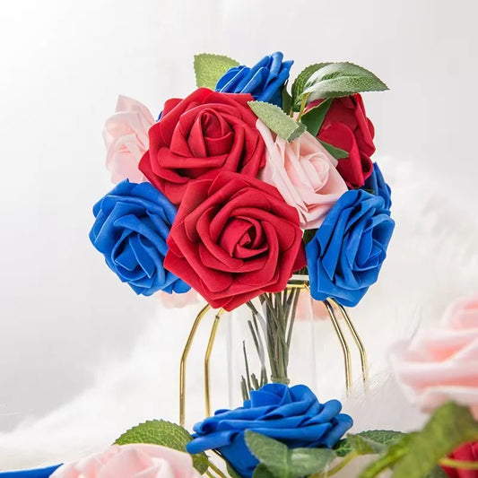Rozenlicht – Schuimrozen voor Tijdloze Decoratie (1 set, 10 stuks)