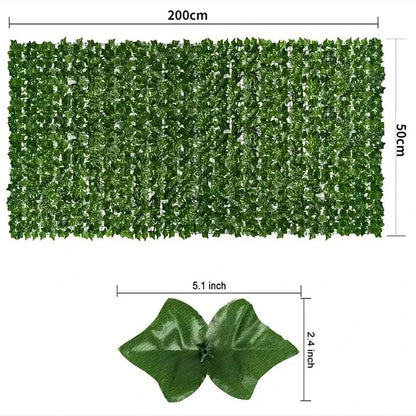 Kunst Ivy Hedge – Groene Bladpanelen voor Privacy en Sfeervolle Decoratie