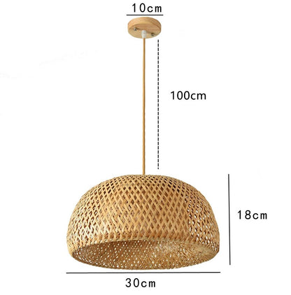 Bambi - Handgeweven Bamboe Hanglamp Oosterse sfeer
