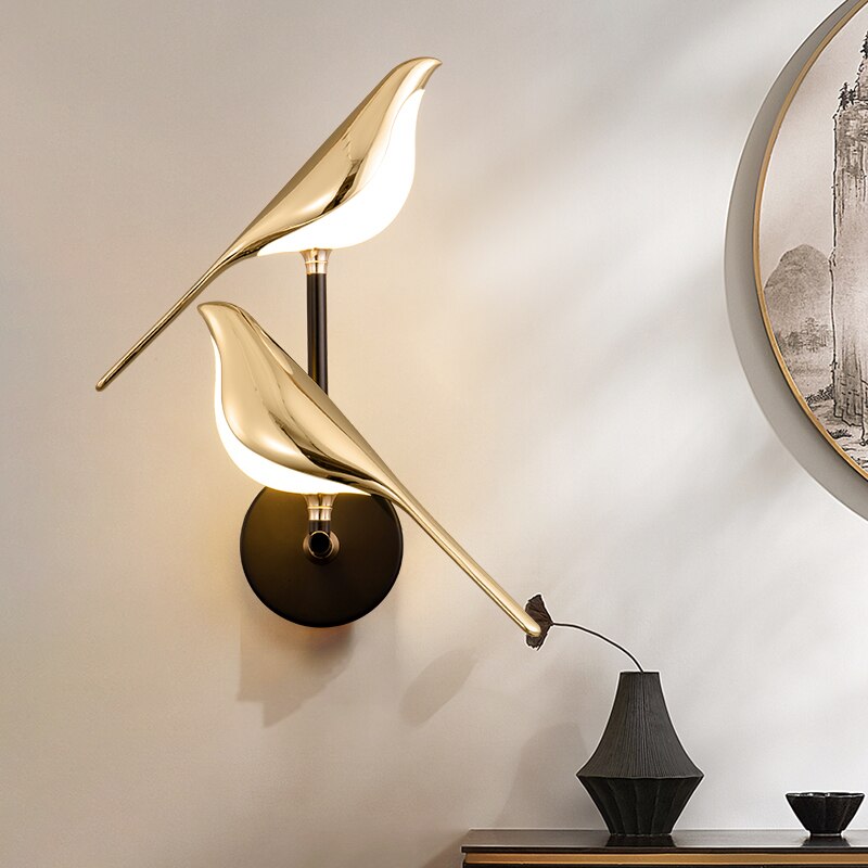 Aurora vogel wandlamp
