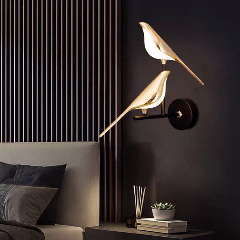Aurora vogel wandlamp