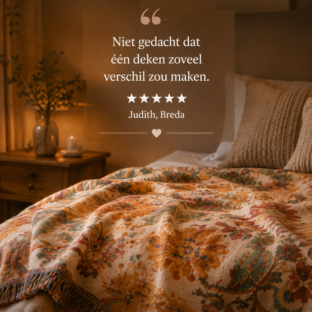 Sienna™ Boho katoenen deken – Eén deken. Meteen meer sfeer in huis