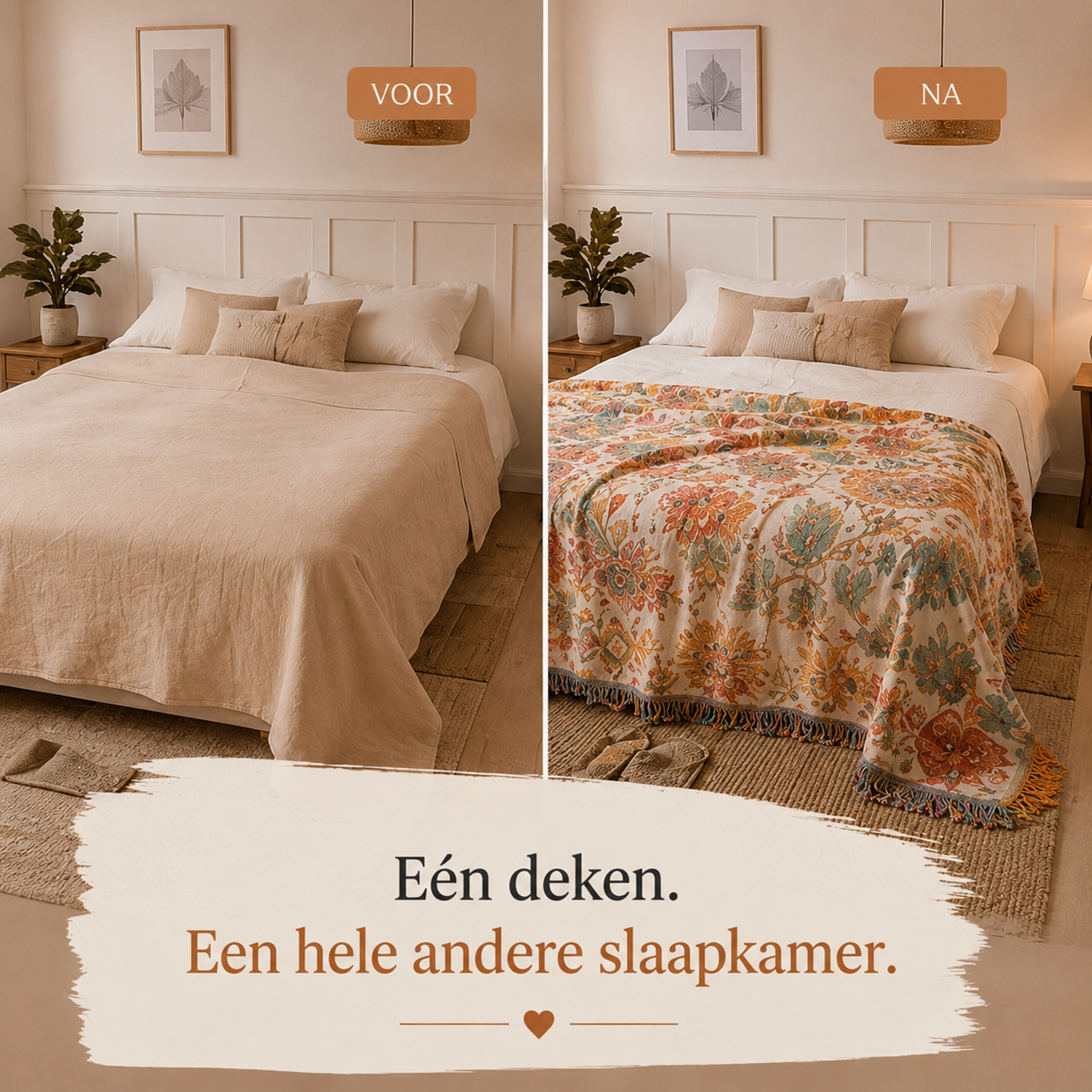 Sienna™ Boho katoenen deken – Eén deken. Meteen meer sfeer in huis
